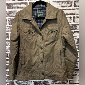 Women’s Woolrich Chore Barn Jacket Olive Green Size M